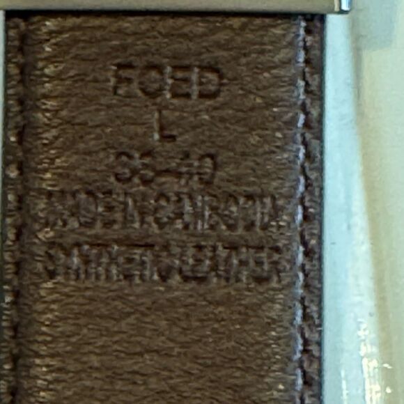 Van Heusen Faux Leather Belt Brown 38-40 - Picture 4 of 6